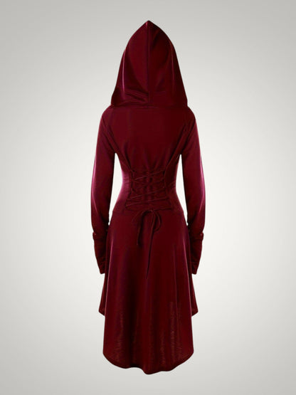 Scarlett | Women's 5 Piece Medieval Hooded Renaissance Halloween Costume
