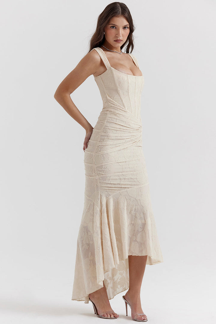 Nayla | Women’s Elegant Wrapped Wedding Guest Dress
