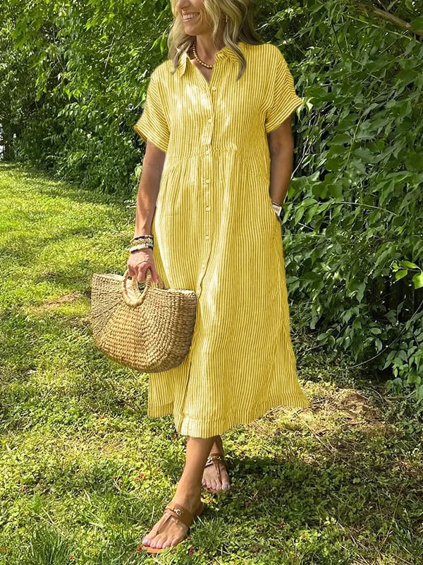 Jemma | Women’s Summer Maxi Striped Dress