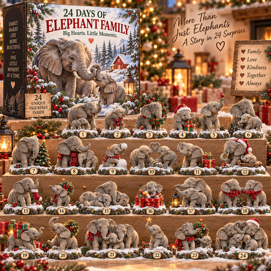 Charming Family Elephant Advent Calendar