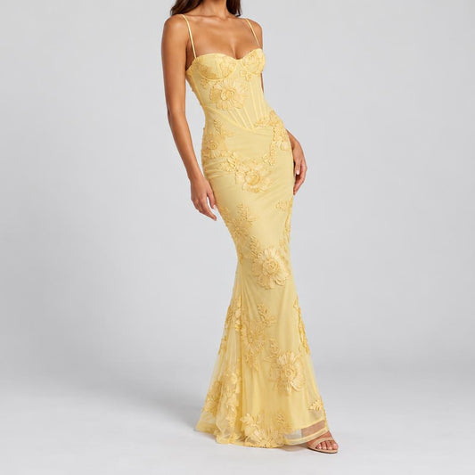 Christine | Women's Embroided Formal Wedding Guest Dress