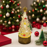 Christmas Tree Lamp with Colourful Jewelled Decorations