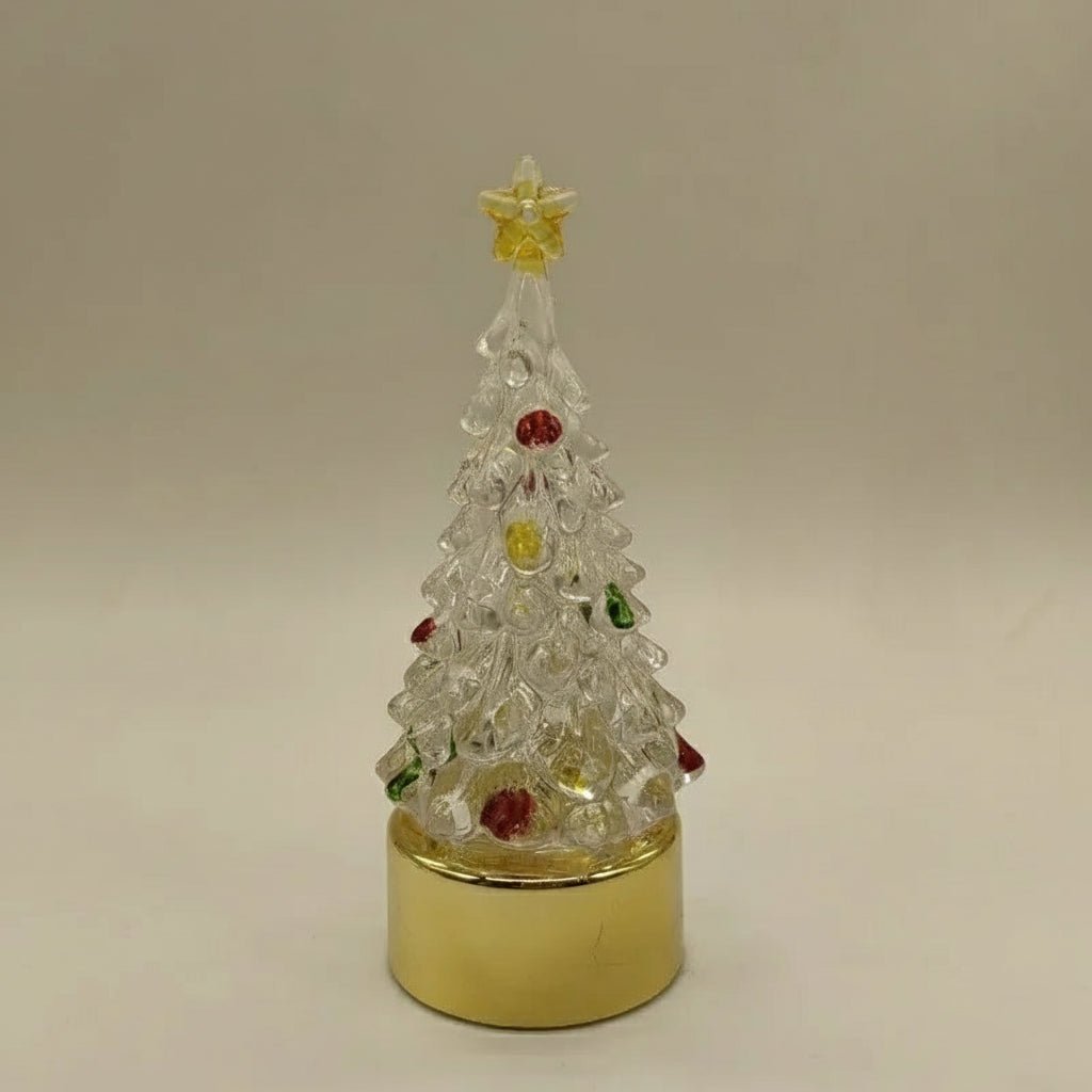 Christmas Tree Lamp with Colourful Jewelled Decorations