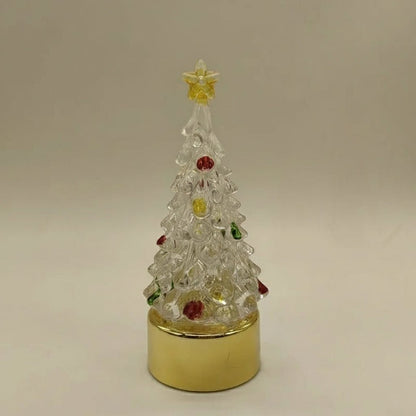 Christmas Tree Lamp with Colourful Jewelled Decorations