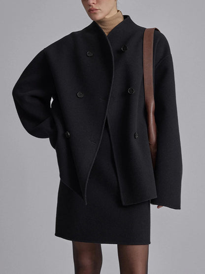 Clover | Women's Elegant Wool Pea Coat