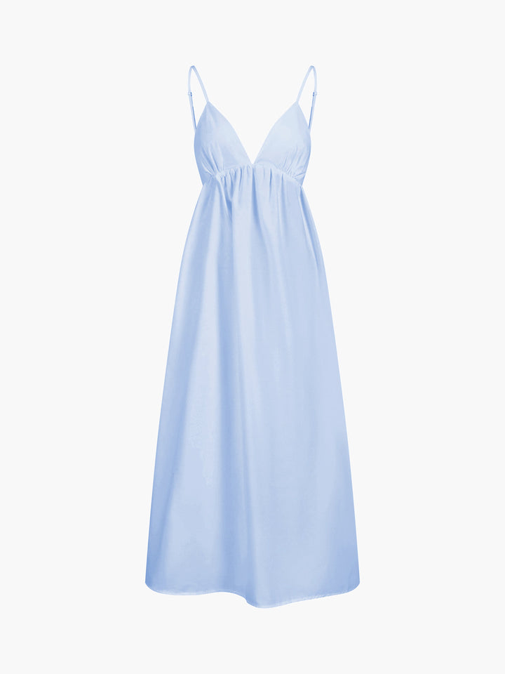 Cressy | Women’s Elegant V-Neck Beach Midi Dress