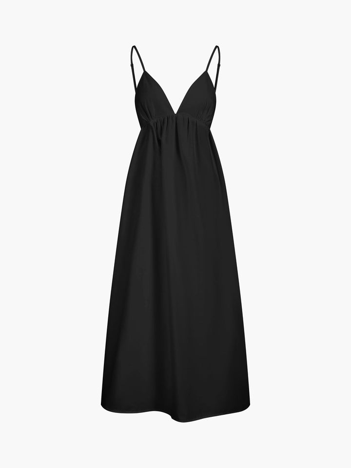 Cressy | Women’s Elegant V-Neck Beach Midi Dress