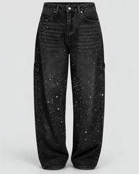Cordelia | Women's Sparkly Wide Leg Sequin Trousers