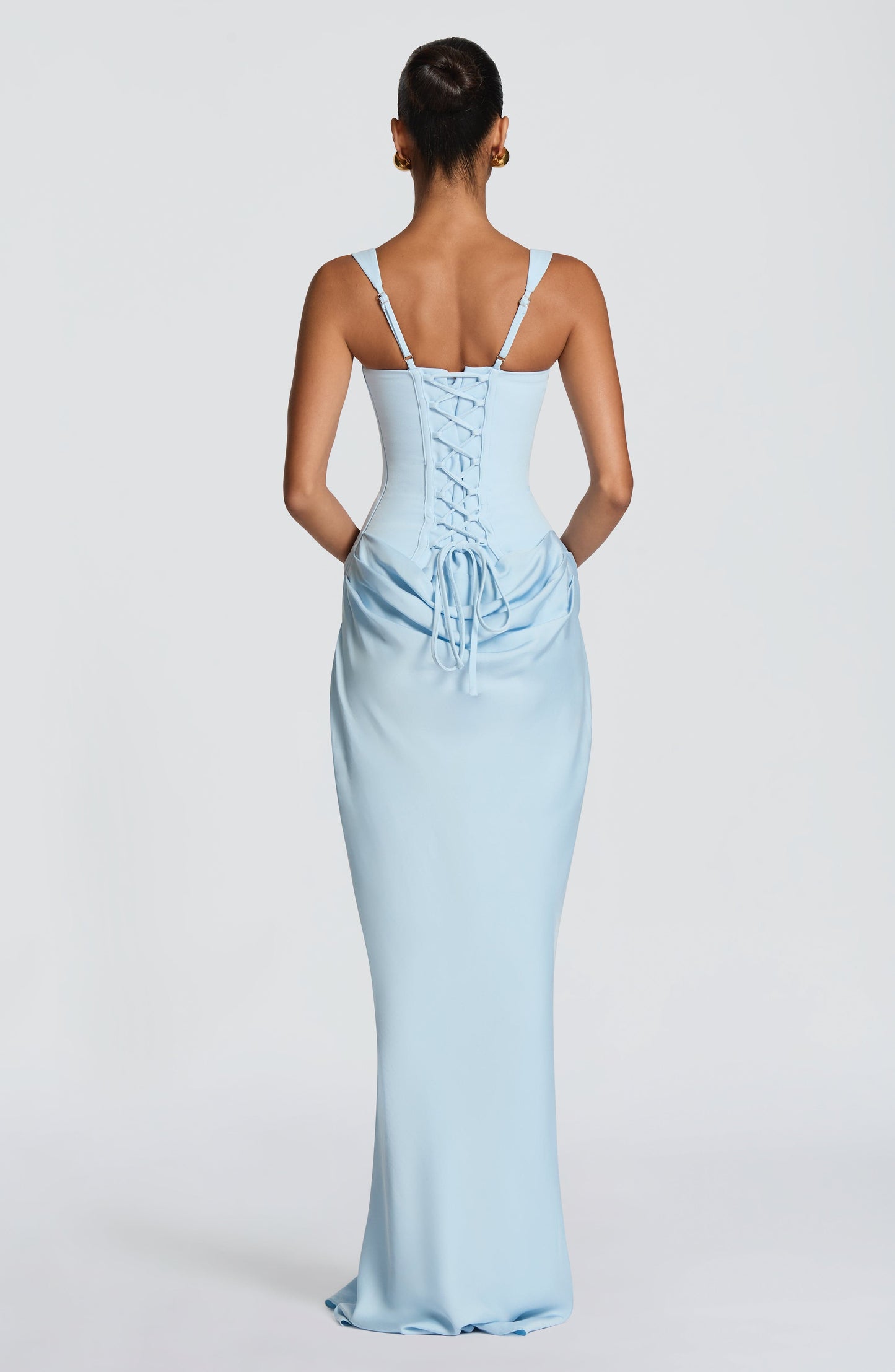 Charlotte | Women's Elegant Draped Square Neck Dress