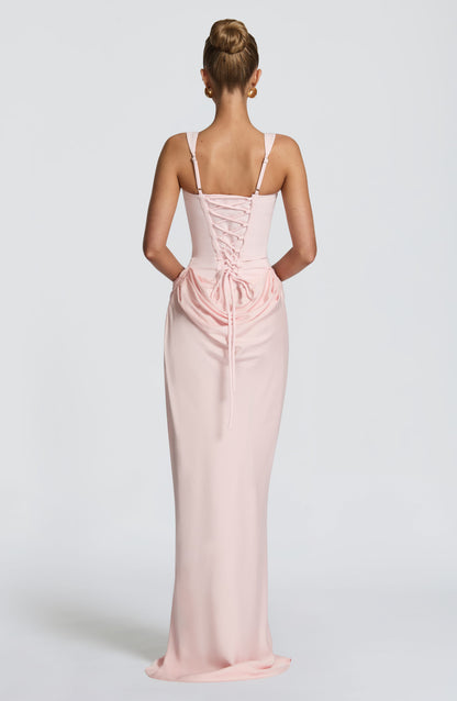 Charlotte | Women's Elegant Draped Square Neck Dress