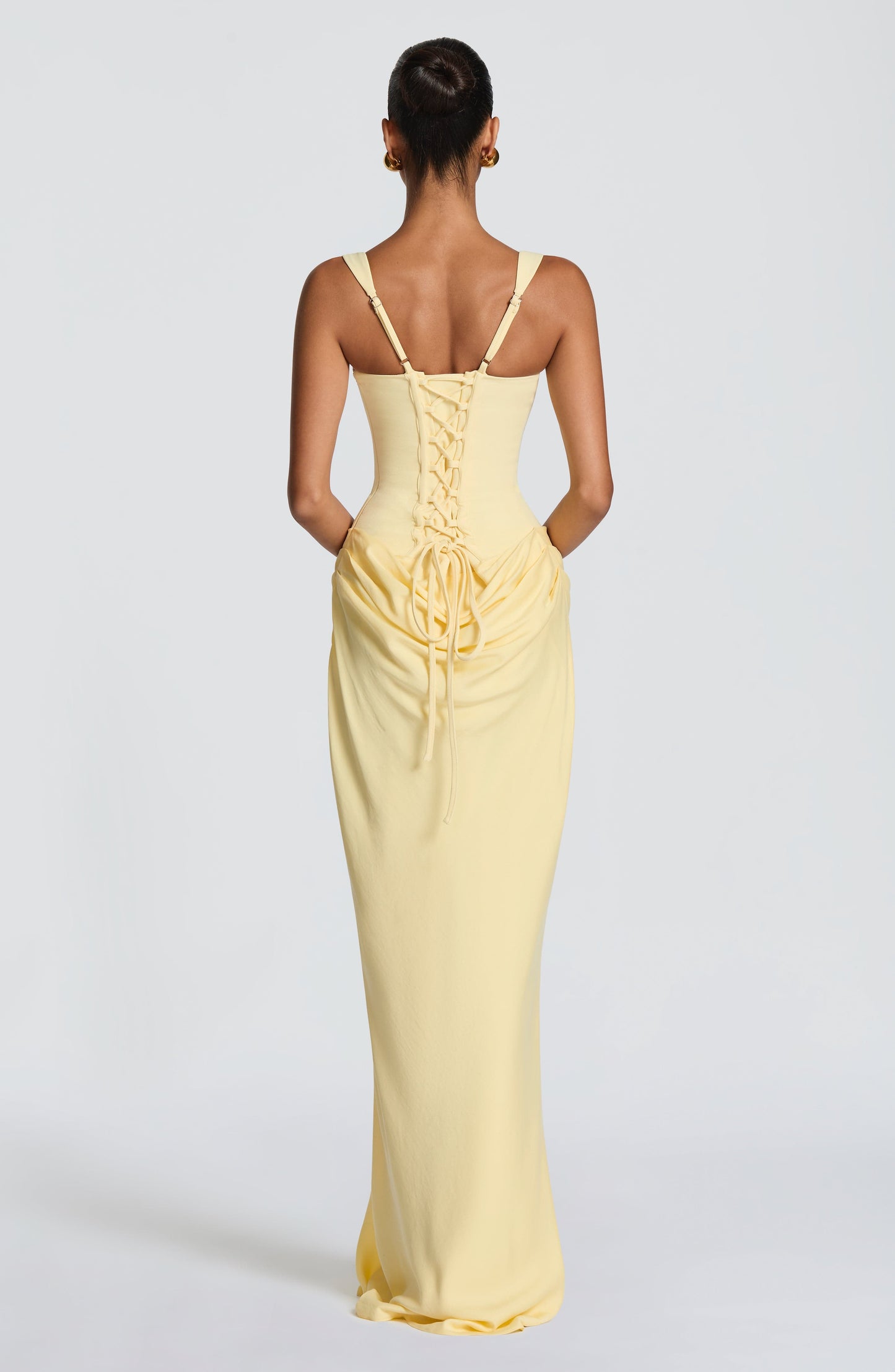 Charlotte | Women's Elegant Draped Square Neck Dress