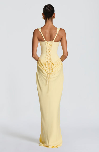 Charlotte | Women's Elegant Draped Square Neck Dress