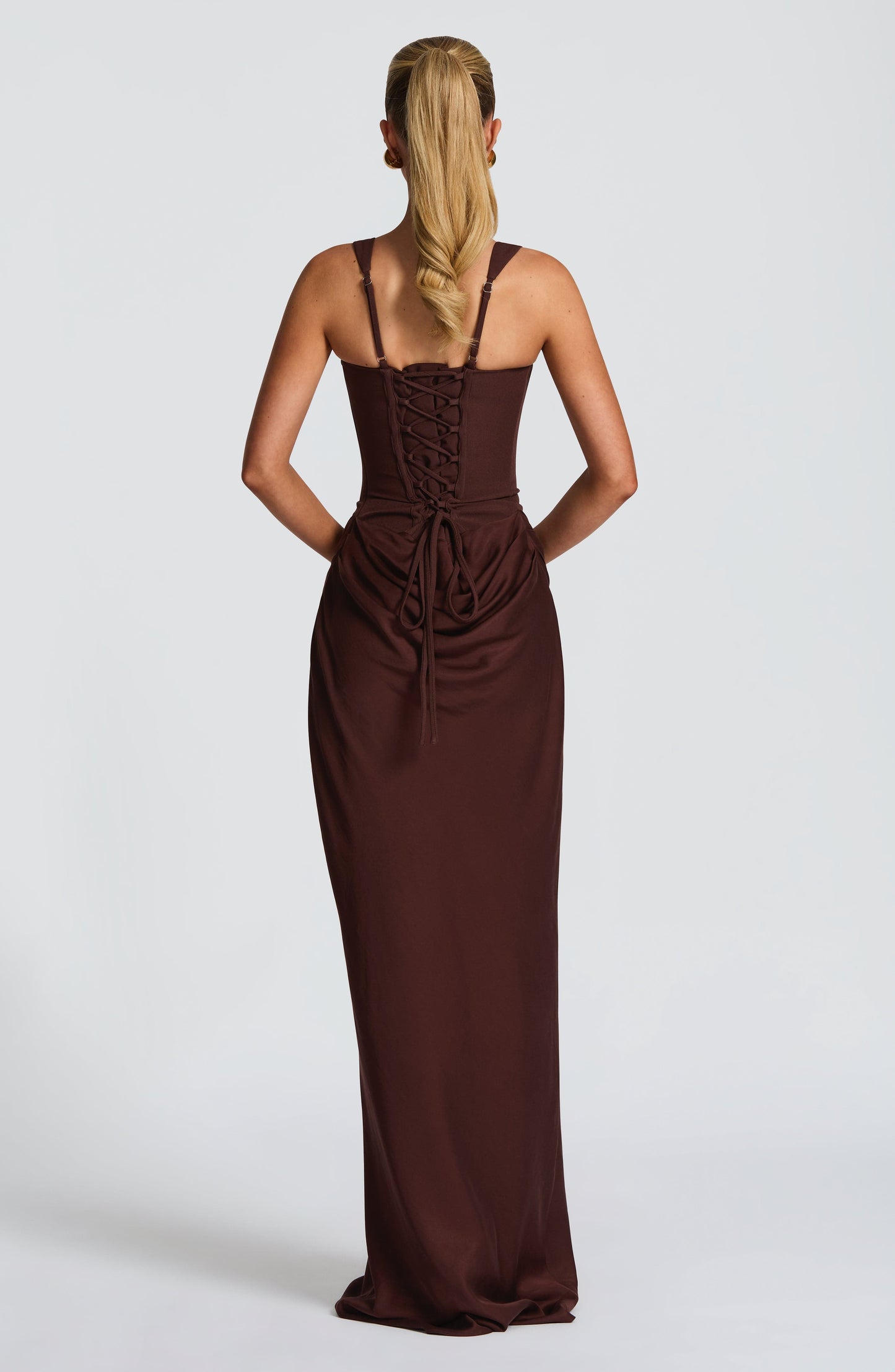 Charlotte | Women's Elegant Draped Square Neck Dress