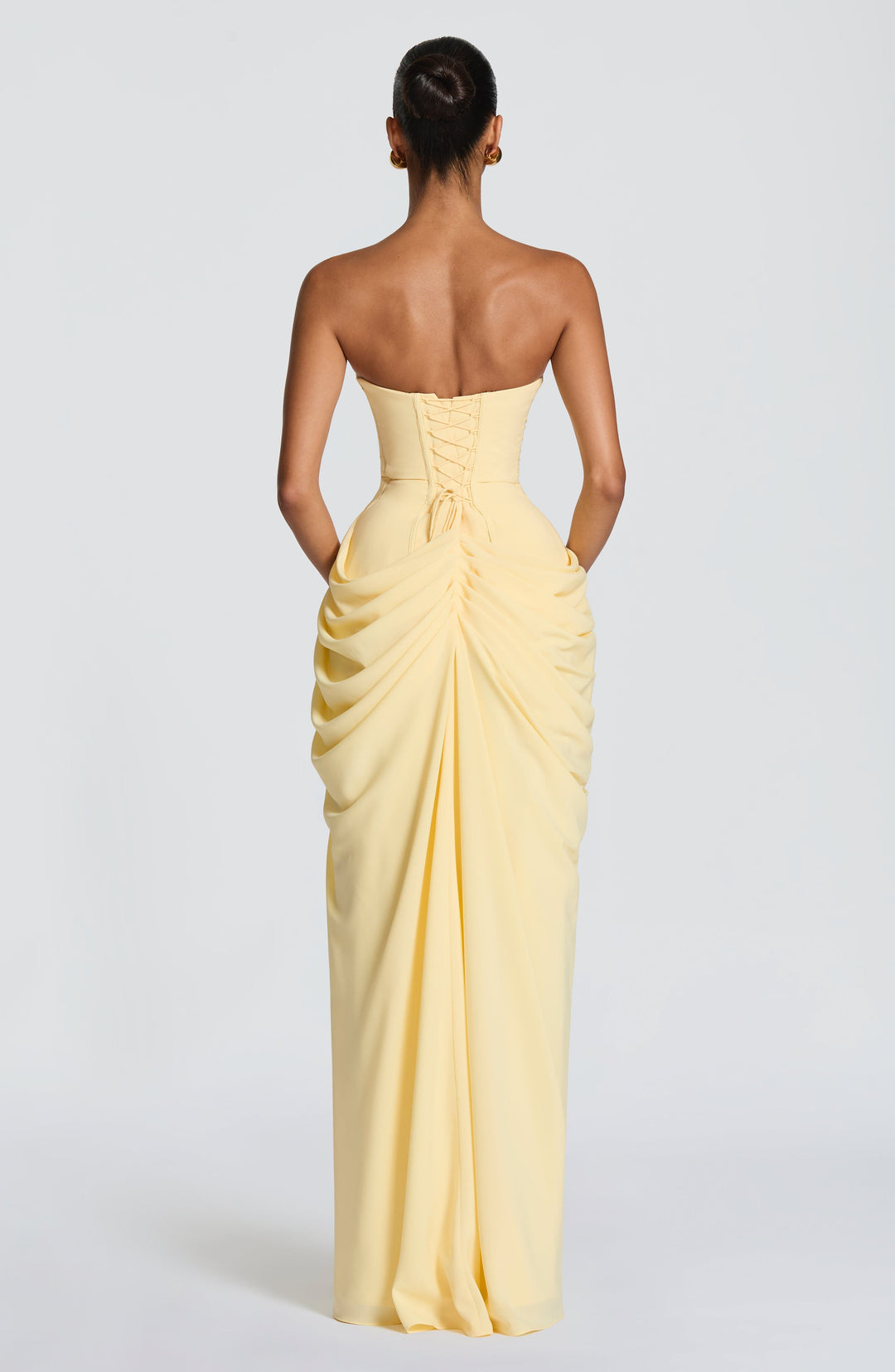 Marie | Women's Strapless Corset Maxi Dress
