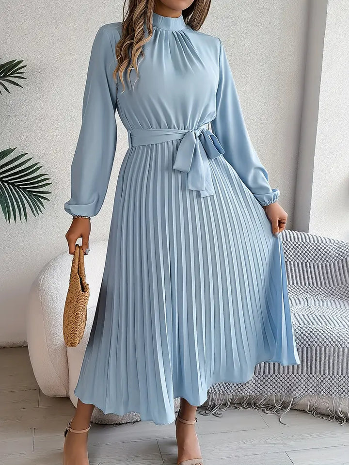 Laura | Women’s Evening Pleated Midi Dress