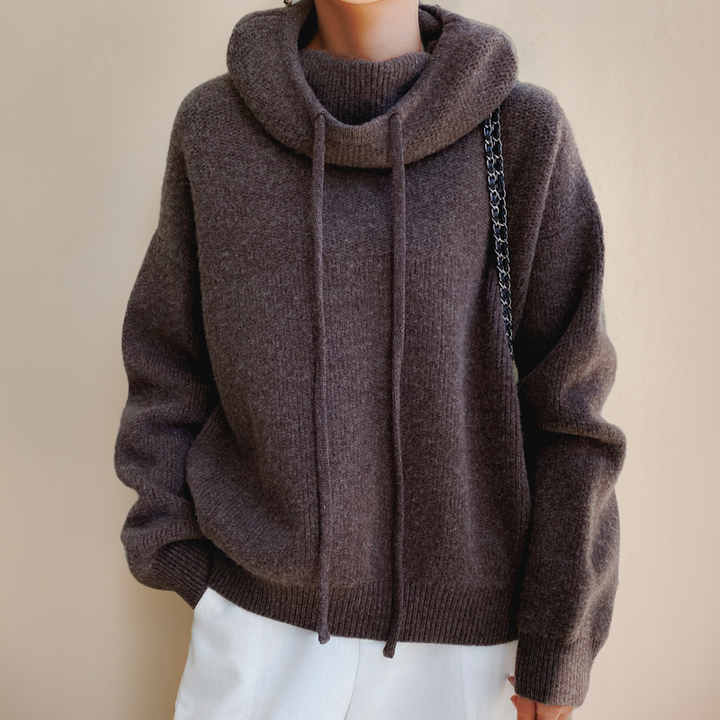 Julia | Women’s Casual Textured Knit Hoodie