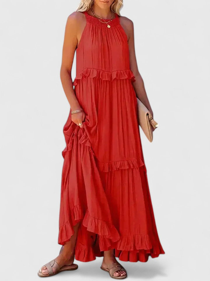 Olivia | Women's Elegant Draped Maxi Dress