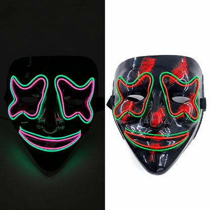 Jacob | Light-Up Halloween LED Purge Mask with Neon Glow