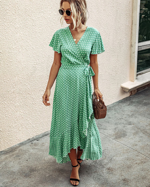 Keira | Women's Tie Waist Summer Maxi Dress