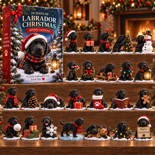 Dog Advent Calendar - 24 Days Festive Black Labrador Collection