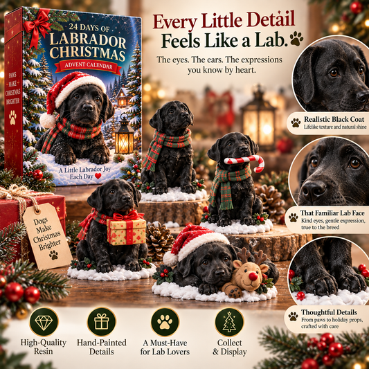 Dog Advent Calendar - 24 Days Festive Black Labrador Collection