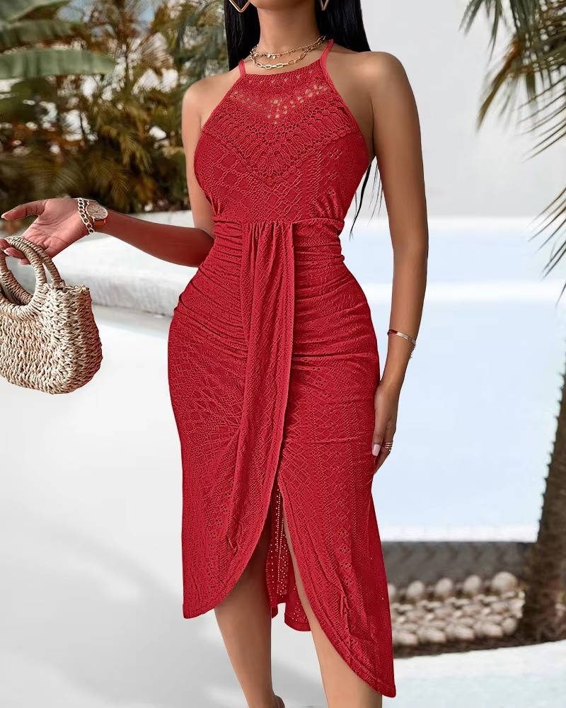 Amaya | Women’s Halter Neck Summer Maxi Dress