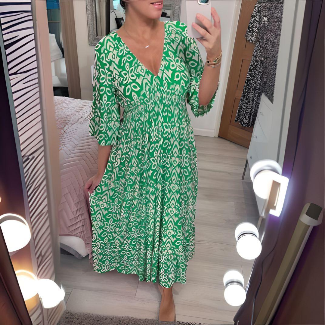 Aurelia | Women's Wide Sleeves Boho Maxi Dress