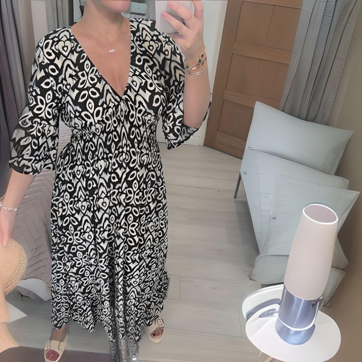Aurelia | Women's Wide Sleeves Boho Maxi Dress