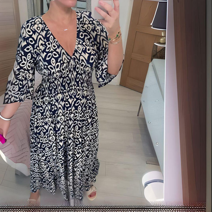 Aurelia | Women's Wide Sleeves Boho Maxi Dress