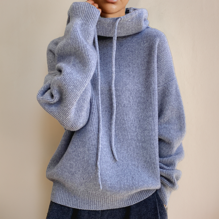 Julia | Women’s Casual Textured Knit Hoodie