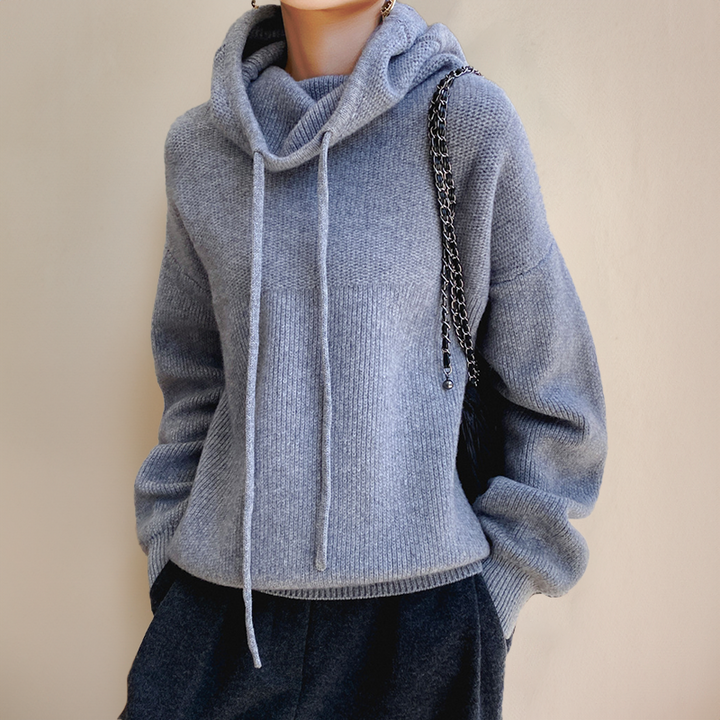 Julia | Women’s Casual Textured Knit Hoodie