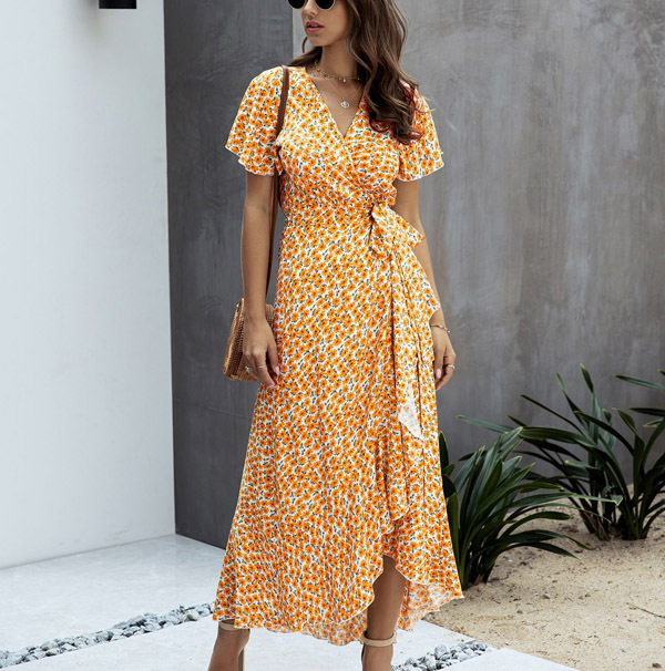 Keira | Women's Tie Waist Summer Maxi Dress