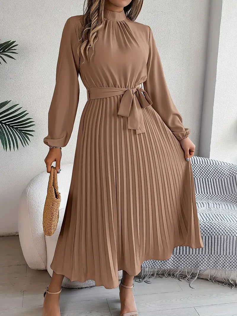 Laura | Women’s Evening Pleated Midi Dress