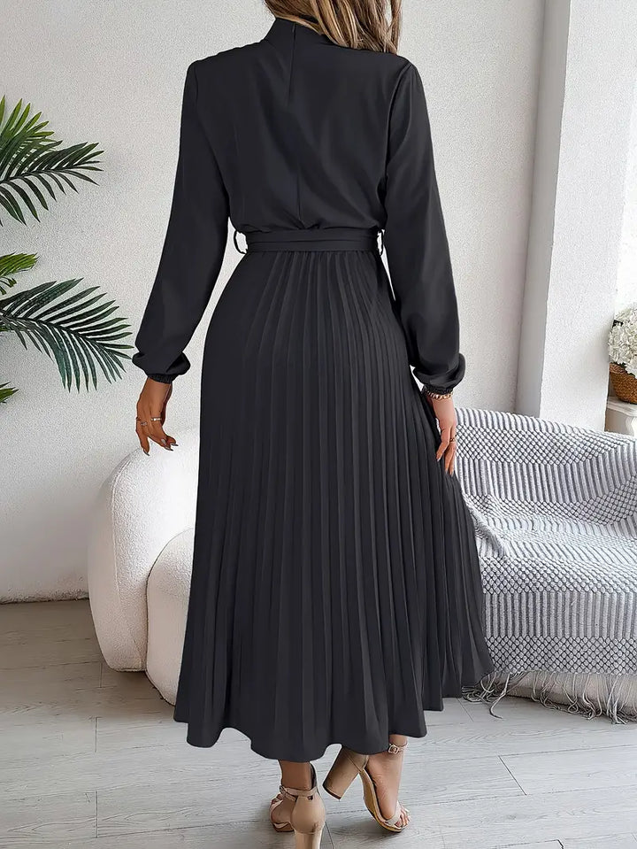 Laura | Women’s Evening Pleated Midi Dress
