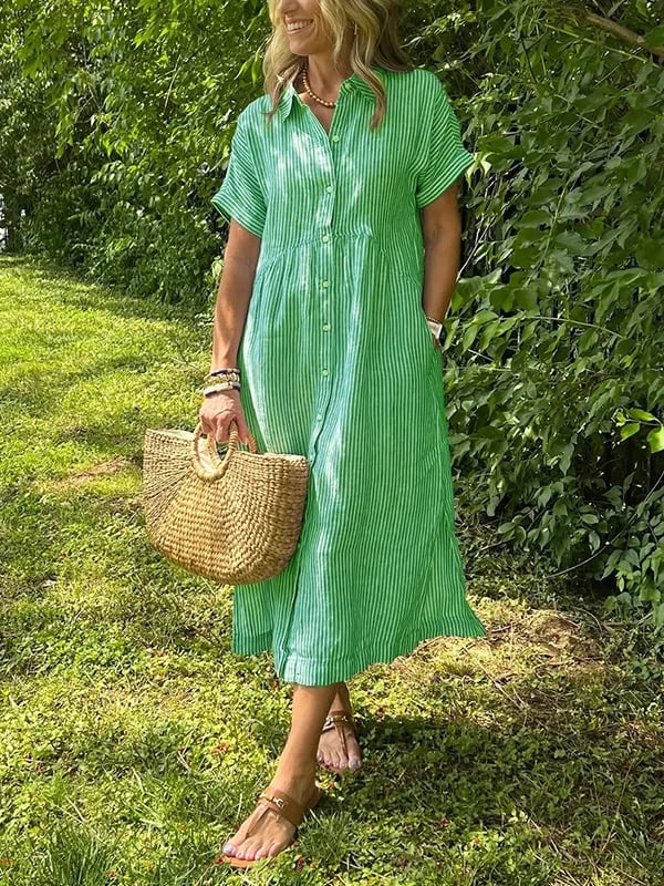 Jemma | Women’s Summer Maxi Striped Dress