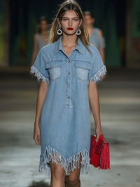 Finley | Women's Casual Denim Shirt Mini Dress