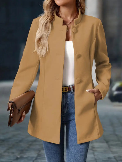 Aisling | Women's Elegant Fall Button-Front Coat