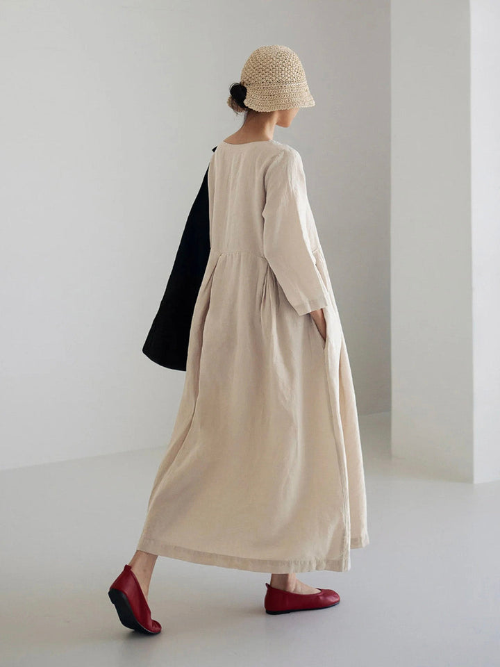 Tanya | Women’s Summer Linen Maxi Dress