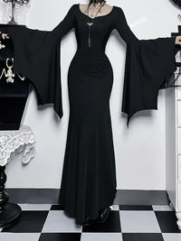 Margot | Women's Gothic Bat Halloween Dress