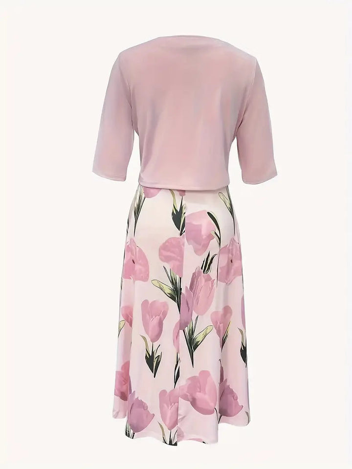 Rachel | Women’s Floral Elegant Maxi Dress Set