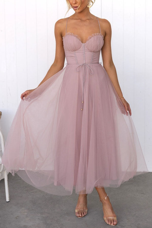 Florence | Women's Elegant Corset Midi Dress