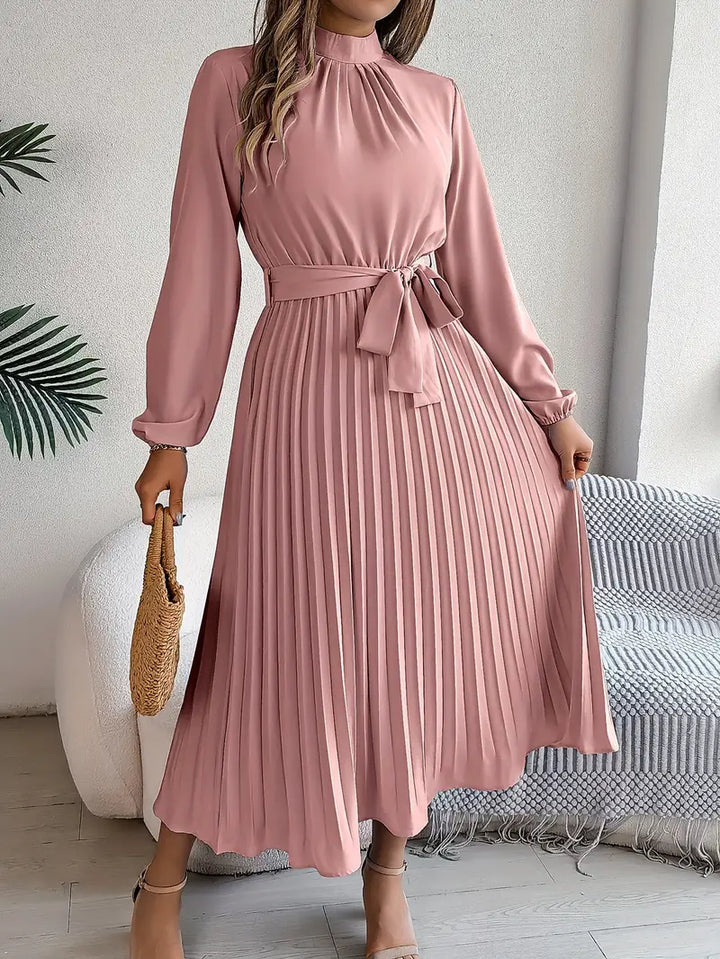 Laura | Women’s Evening Pleated Midi Dress