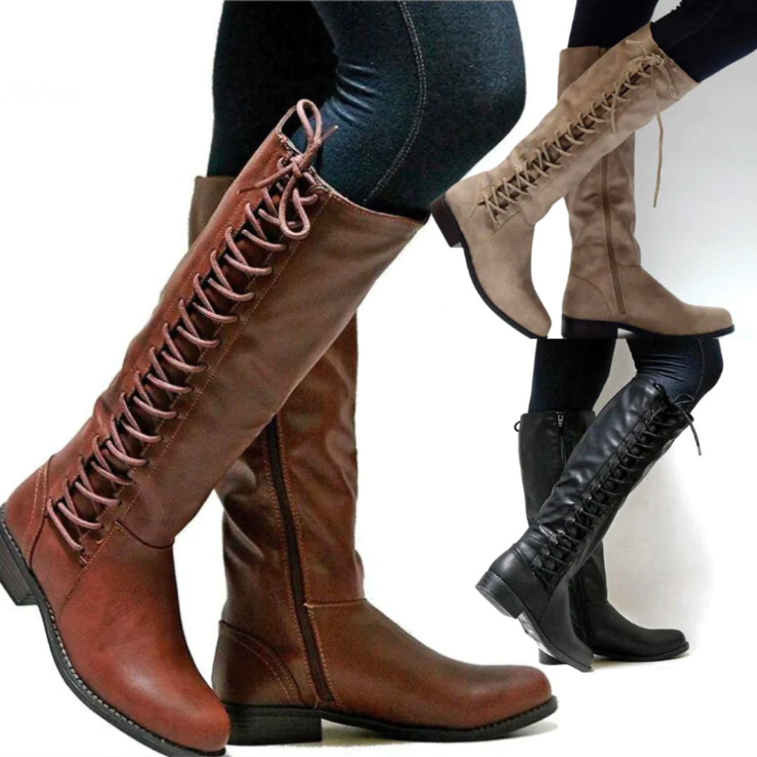 Cara | Women's Knee High Block Heel Boots