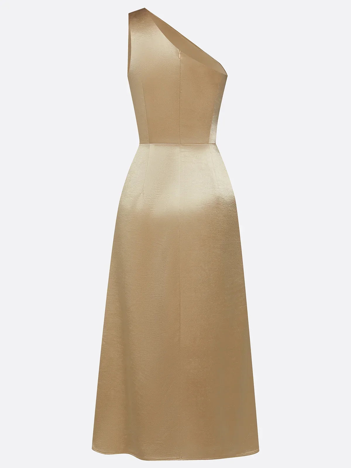 Ellie | Women's Ruched One Shoulder Satin Party Dress