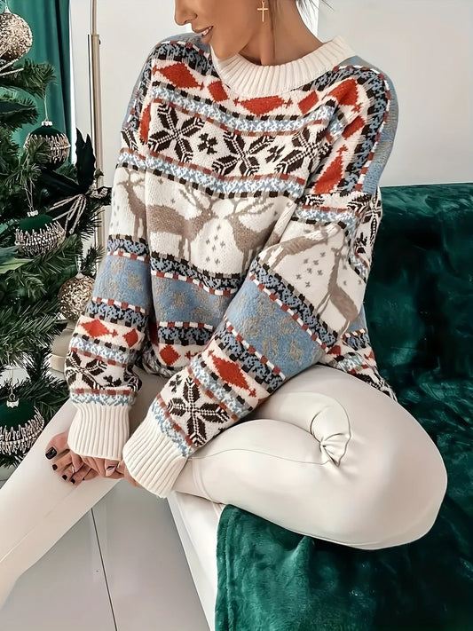 Paula | Women's Festive Fair Isle Jumper