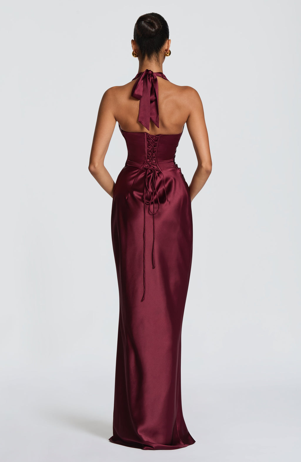 Teagan | Women's Halter Wedding Guest Maxi Dress