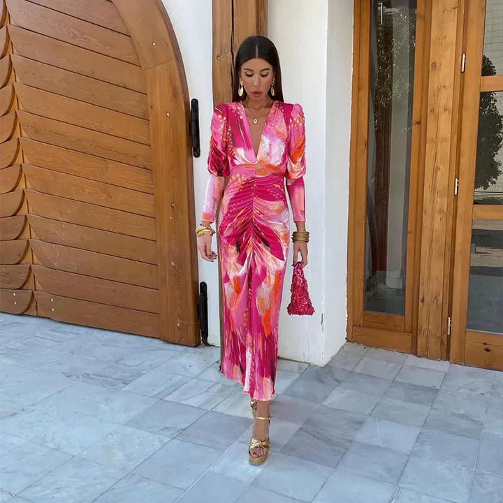 Anastasia | Women's Floral Wrap Wedding Guest Dress