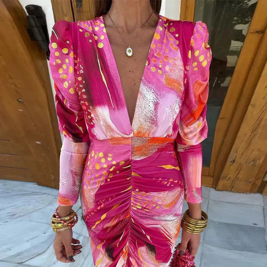 Anastasia | Women's Floral Wrap Wedding Guest Dress