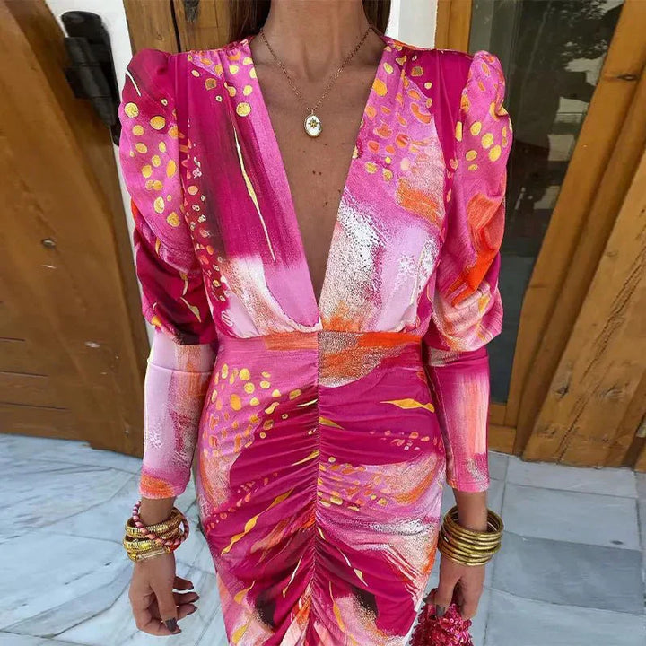 Anastasia | Women's Floral Wrap Wedding Guest Dress