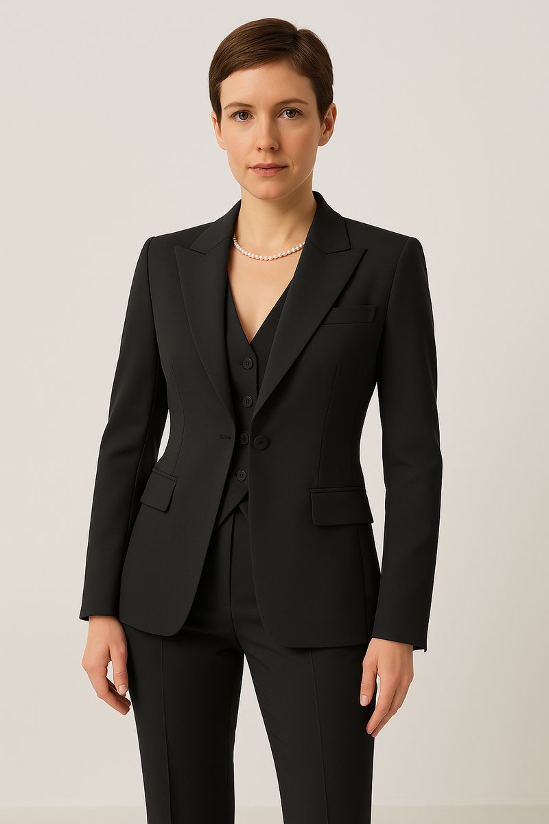 Emily | Women's Tailored Button-Front Trousers
